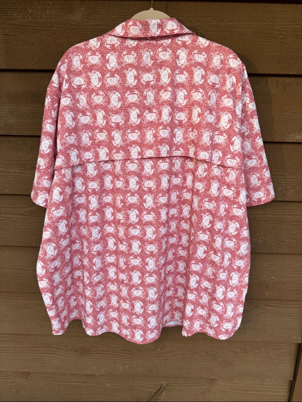 Izod Saltwater Men’s Red Crab  Printed Short-Sleeve Button-Down Shirt size 3XL - Picture 5 of 5